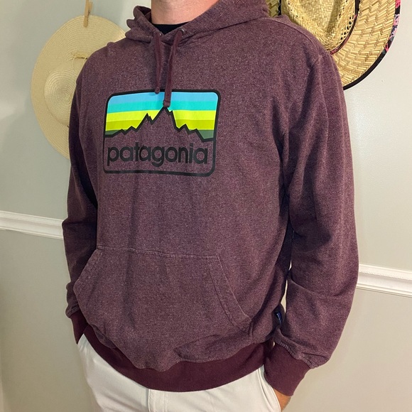 purple patagonia hoodie